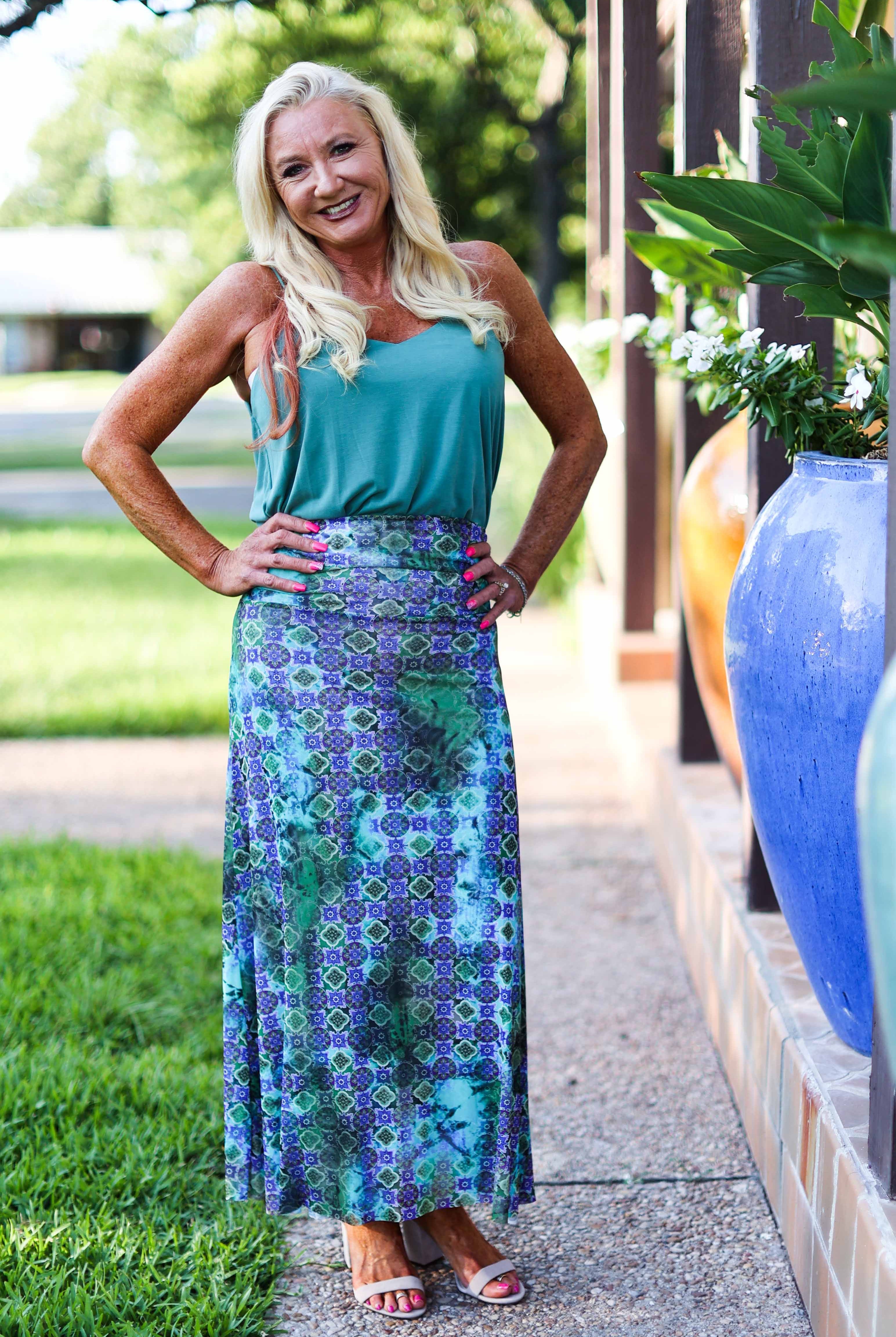 Save The Faith Animal Medallion Long Reversible Skirt/Dress-Skirts-Save The Faith-Deja Nu Boutique, Women's Fashion Boutique in Lampasas, Texas