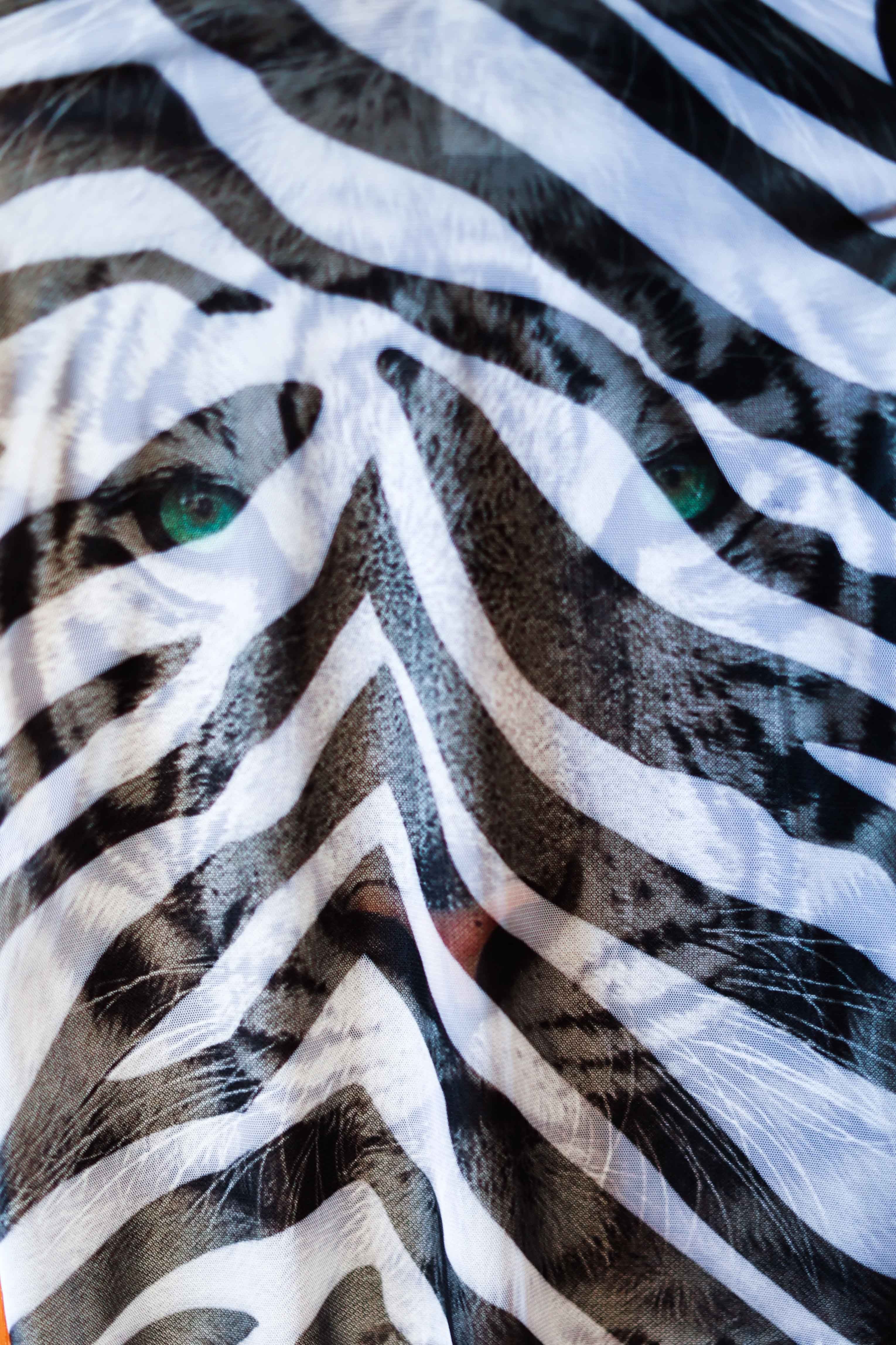 Save The Faith White Tiger Long Sleeve Top-Tops-Save The Faith-Deja Nu Boutique, Women's Fashion Boutique in Lampasas, Texas