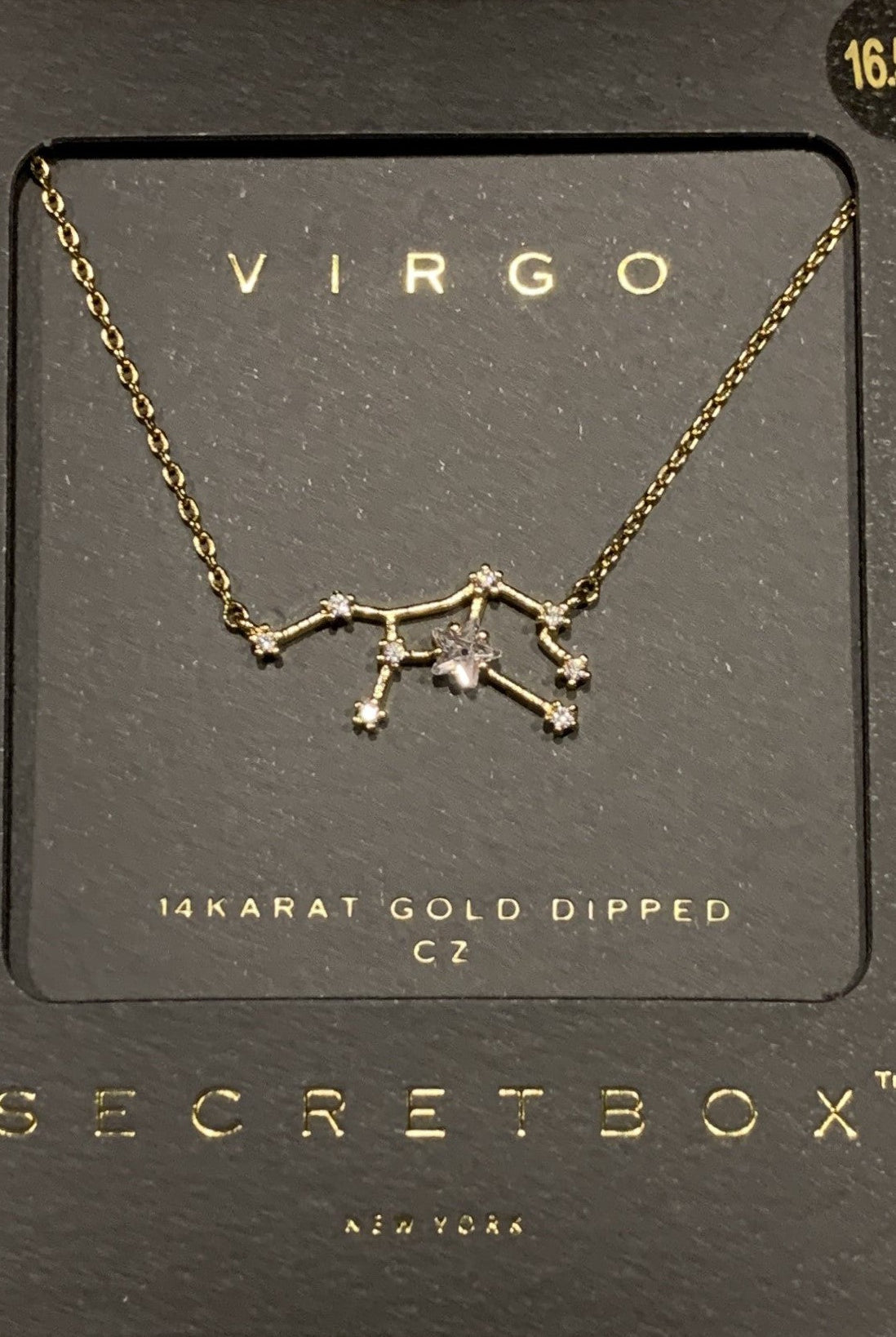 Secret Box Virgo Constellation Necklace-Necklaces-Secret Box-Deja Nu Boutique, Women's Fashion Boutique in Lampasas, Texas