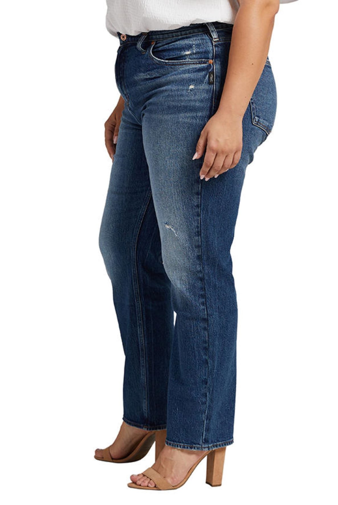 Silver Jeans Frisco Straight High Rise Plus-Curvy/Plus Jeans-Silver Jeans-Deja Nu Boutique, Women's Fashion Boutique in Lampasas, Texas