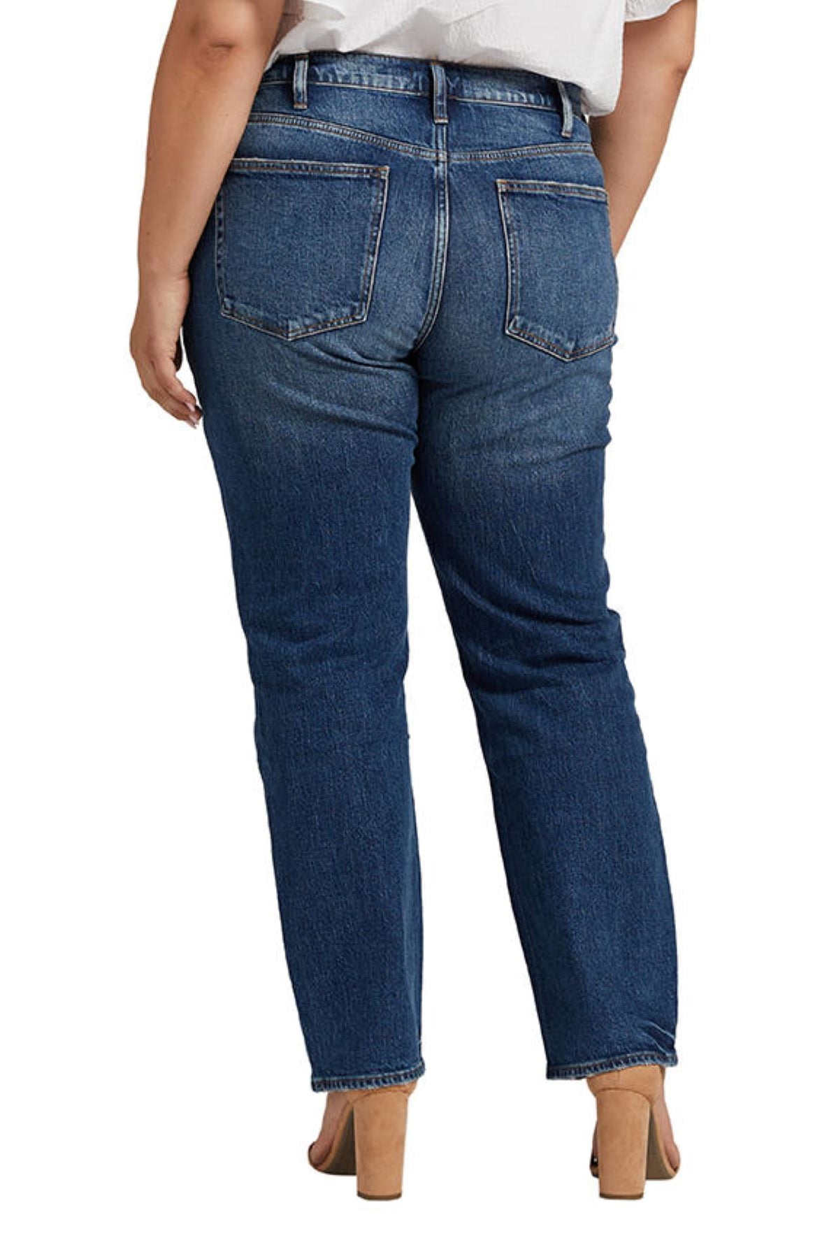 Silver Jeans Frisco Straight High Rise Plus-Curvy/Plus Jeans-Silver Jeans-Deja Nu Boutique, Women's Fashion Boutique in Lampasas, Texas