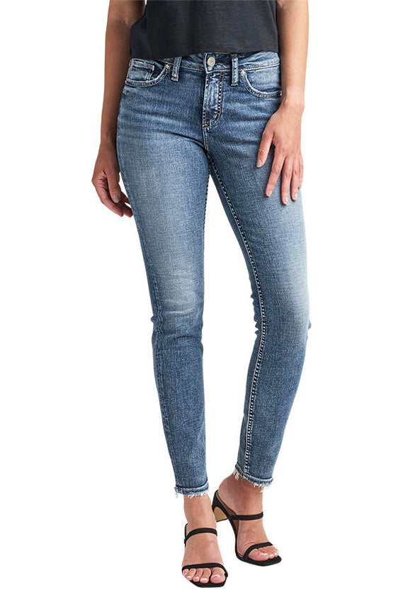 Silver Jeans Suki Mid Rise Skinny In Indigo 31 Inch-Jeans-Silver Jeans-Deja Nu Boutique, Women's Fashion Boutique in Lampasas, Texas