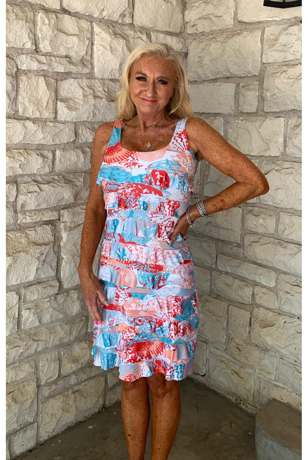 Tango Mango Bolero Jacket In Tropical Print-Jackets-Tango Mango-Deja Nu Boutique, Women's Fashion Boutique in Lampasas, Texas