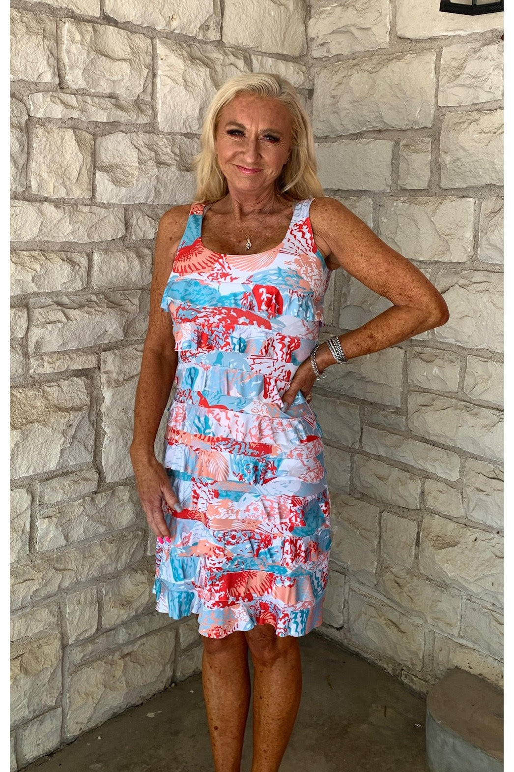 Tango Mango Bolero Jacket In Tropical Print-Jackets-Tango Mango-Deja Nu Boutique, Women's Fashion Boutique in Lampasas, Texas