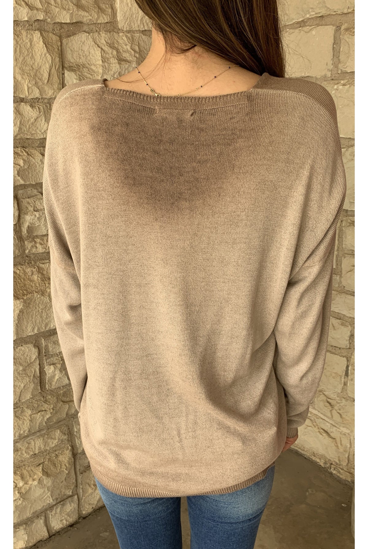 Tempo Gold Star Sweater In Cognac-Graphic Sweaters-Tempo Paris-Deja Nu Boutique, Women's Fashion Boutique in Lampasas, Texas