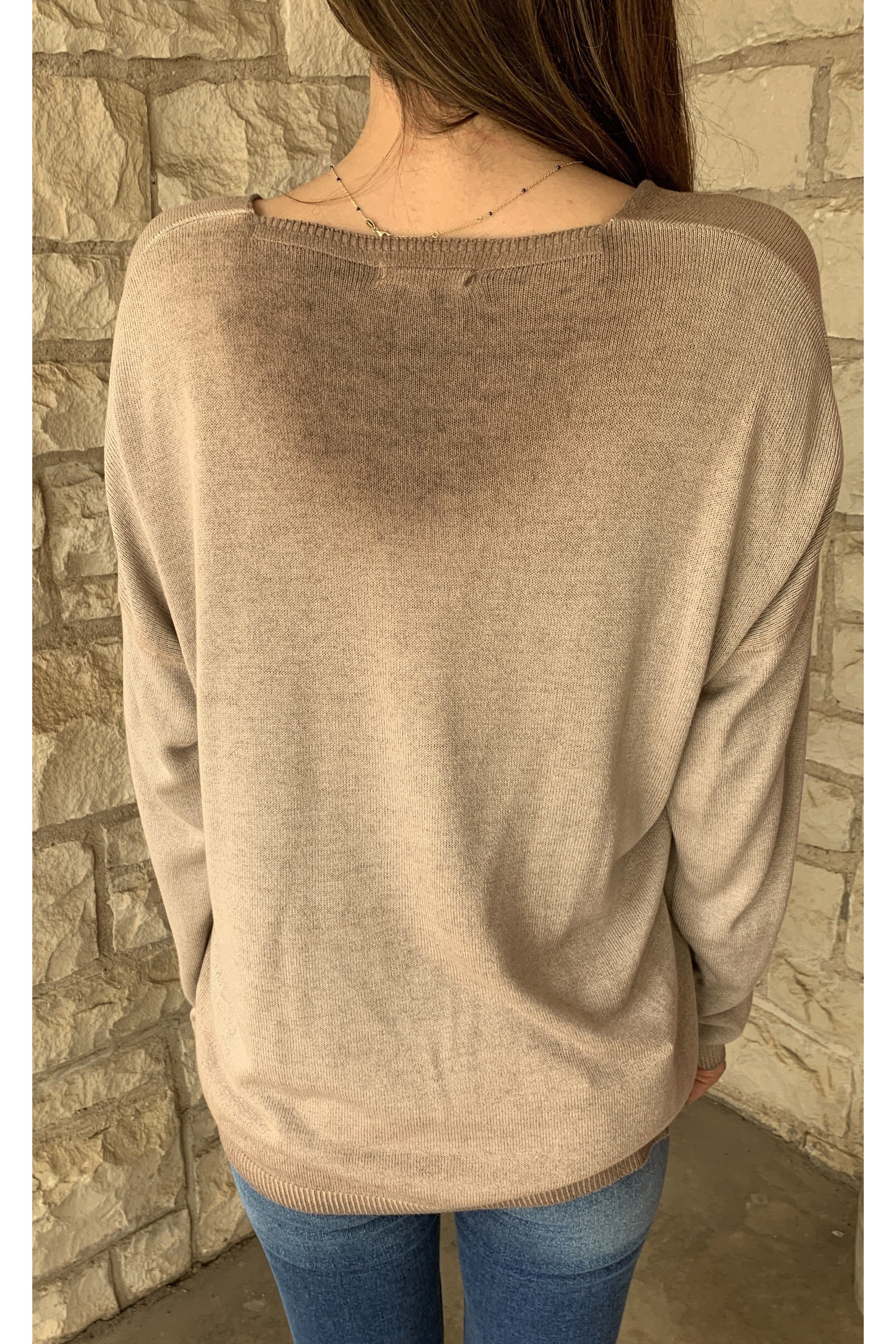 Tempo Gold Star Sweater In Cognac-Graphic Sweaters-Tempo Paris-Deja Nu Boutique, Women's Fashion Boutique in Lampasas, Texas