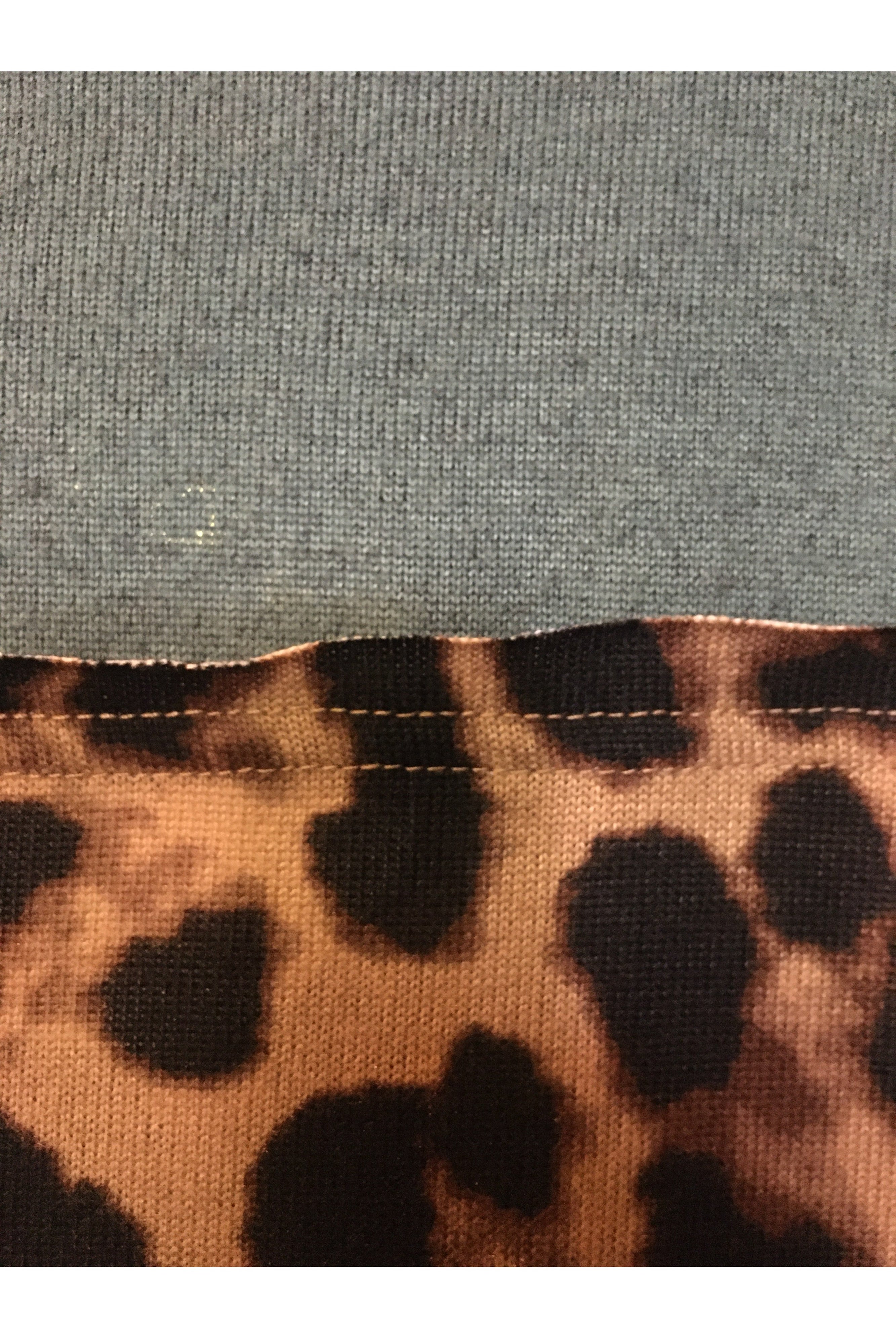 Umgee Dark Teal Leopard Print Plus Top-Curvy/Plus Tops-Umgee-Deja Nu Boutique, Women's Fashion Boutique in Lampasas, Texas