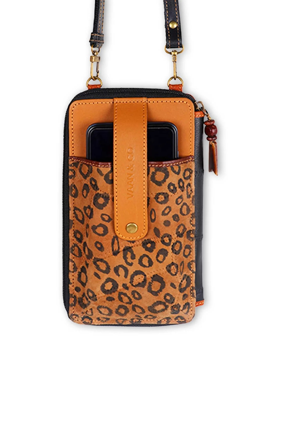 VAAN & CO Prism Cheetah Cellphone Crossbody Wallet-Handbags, Wallets & Cases-VAAN & Co-Deja Nu Boutique, Women's Fashion Boutique in Lampasas, Texas