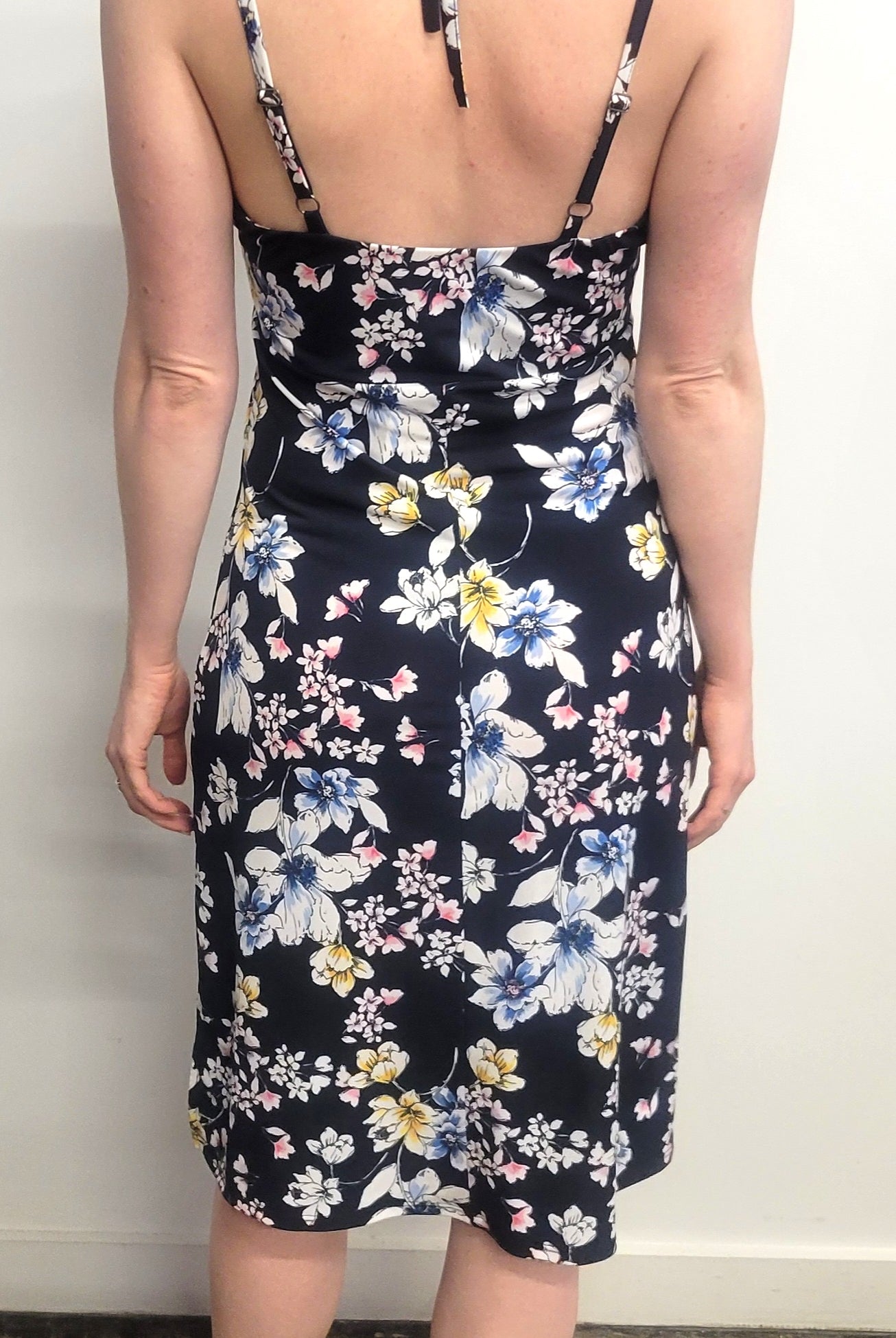 Veronica M Shaina Cami Halter Dress-Midi Dresses-Veronica M-Deja Nu Boutique, Women's Fashion Boutique in Lampasas, Texas