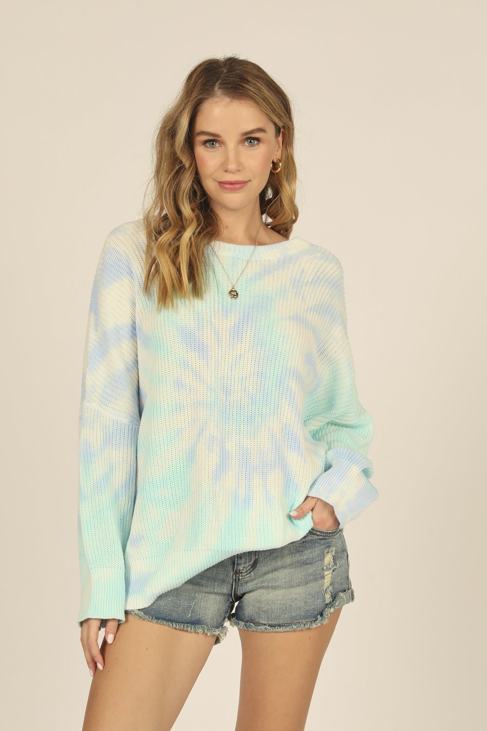 Vintage Havana Swirl Tie Dye Criss Cross Open Back Top-Tops-Vintage Havana-Deja Nu Boutique, Women's Fashion Boutique in Lampasas, Texas