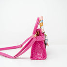 Tiny Treats and ZOMI GEMS Crocodile Scarf Handbag in Hot Pink-Kids Handbag-Tiny Treats and ZOMI GEMS-Deja Nu Boutique, Women's Fashion Boutique in Lampasas, Texas