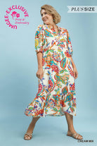 Umgee Mix Paisley Print Maxi Dress-Curvy/Plus Maxi Dresses-Umgee-Deja Nu Boutique, Women's Fashion Boutique in Lampasas, Texas