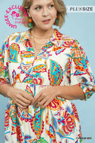 Umgee Mix Paisley Print Maxi Dress-Curvy/Plus Maxi Dresses-Umgee-Deja Nu Boutique, Women's Fashion Boutique in Lampasas, Texas