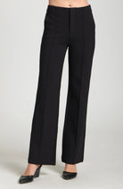 APNY Black Front Zip Pant with Pin-Tucked Leg-Bottoms-APNY-Deja Nu Boutique, Women's Fashion Boutique in Lampasas, Texas