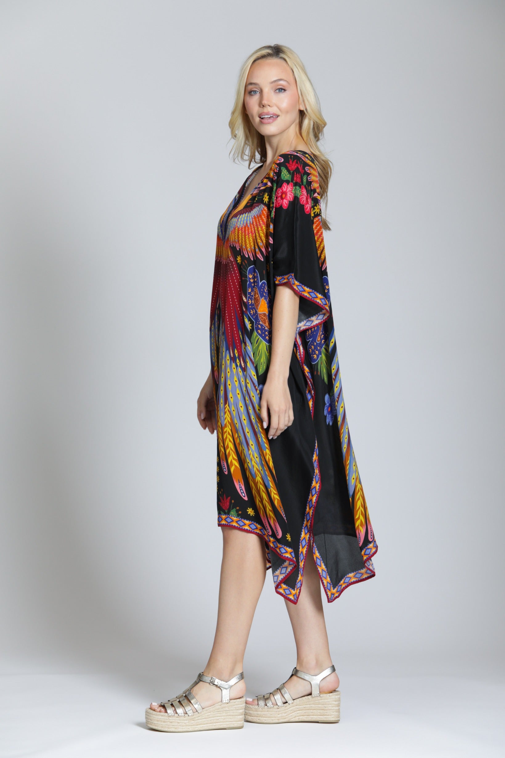 APNY Boho Phoenix Kaftan Dress-Kaftan-APNY-Deja Nu Boutique, Women's Fashion Boutique in Lampasas, Texas