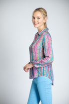 APNY Candle Wax Button-Front Shirt-Tops-APNY-Deja Nu Boutique, Women's Fashion Boutique in Lampasas, Texas