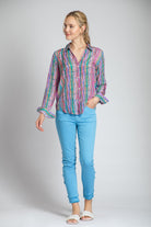 APNY Candle Wax Button-Front Shirt-Tops-APNY-Deja Nu Boutique, Women's Fashion Boutique in Lampasas, Texas