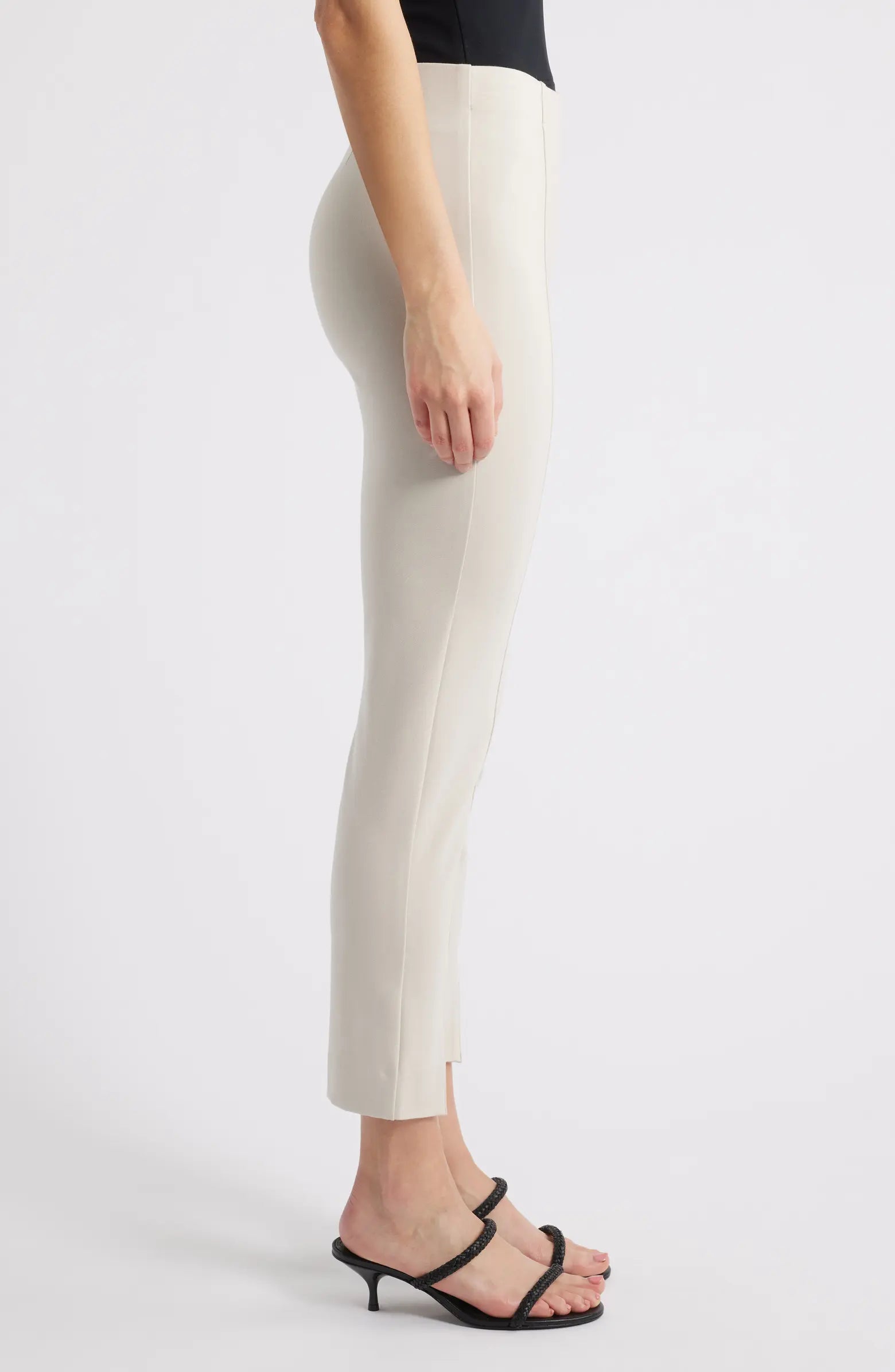 APNY Pebble Pull-On Ponte Pant with Split Hem-Bottoms-APNY-Deja Nu Boutique, Women's Fashion Boutique in Lampasas, Texas