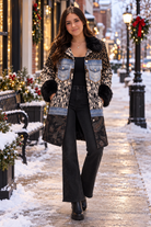 Adore Mixed Media Faux Fur Trim Jacket-Outerwear-Adore-Deja Nu Boutique, Women's Fashion Boutique in Lampasas, Texas