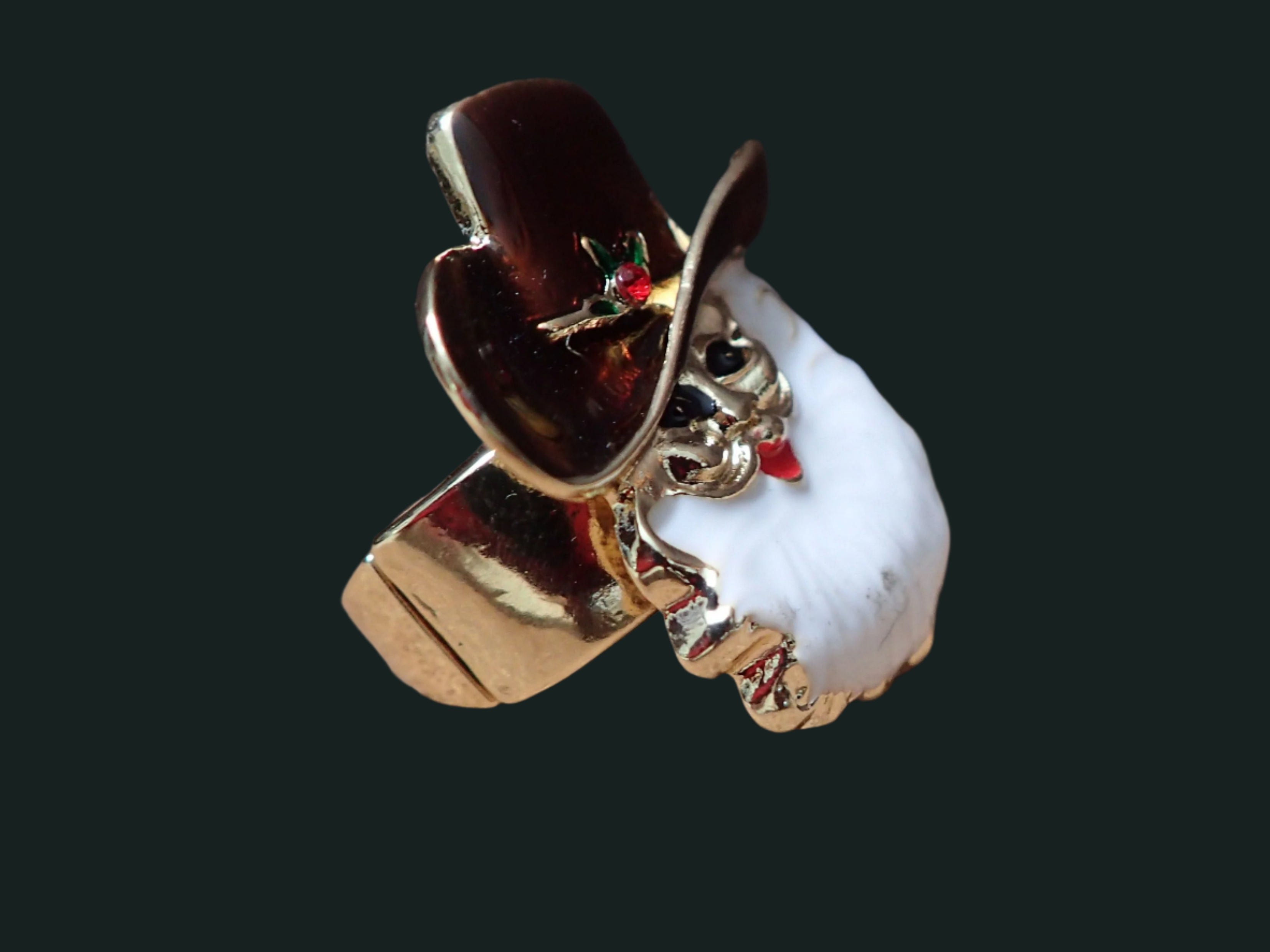 All That Glitterz Cowboy Santa Adjustable Holiday Ring-Rings-Deja Nu Tx-Deja Nu Boutique, Women's Fashion Boutique in Lampasas, Texas