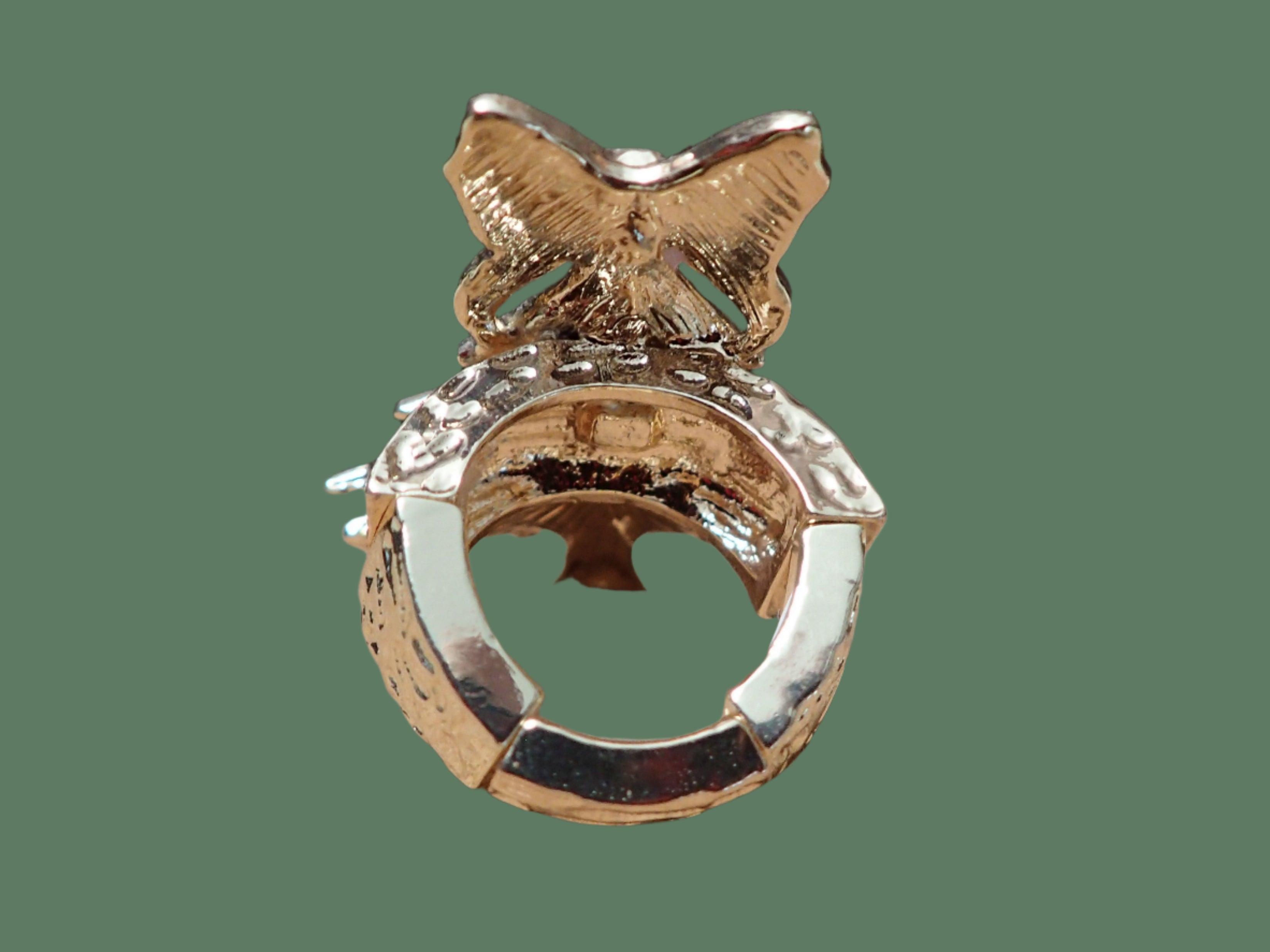 All That Glitterz Pink Enamel Christmas Tree Ring with Red Bow – Adjustable Holiday Jewelry-Rings-All That Glitterz-Deja Nu Boutique, Women's Fashion Boutique in Lampasas, Texas