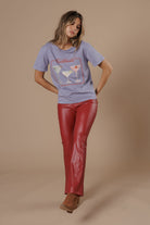 All Us But First Cocktails Wide Neck Tee in Lavender-Tops-All Us-Deja Nu Boutique, Women's Fashion Boutique in Lampasas, Texas