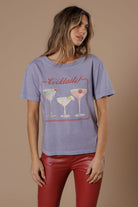 All Us But First Cocktails Wide Neck Tee in Lavender-Tops-All Us-Deja Nu Boutique, Women's Fashion Boutique in Lampasas, Texas