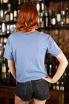 All Us Cowboy Tears Boy Tee In Dusty Blue Graphic Western T-Shirt-Tops-All Us-Deja Nu Boutique, Women's Fashion Boutique in Lampasas, Texas