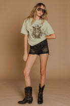 All Us Hot Damn Rhinestone Wide Boy Tee In Pistachio-Graphic Tees-All Us-Deja Nu Boutique, Women's Fashion Boutique in Lampasas, Texas