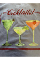 All Us But First Cocktails Wide Neck Tee in Lavender-Tops-All Us-Deja Nu Boutique, Women's Fashion Boutique in Lampasas, Texas