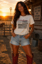 All Us Freedom Flag Slub Baby Tee-T-Shirts-All Us-Deja Nu Boutique, Women's Fashion Boutique in Lampasas, Texas
