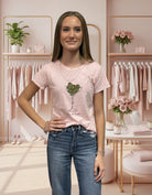 All Us “The Dirtiest” Dirty Martini Babe Tee in Pink-T-Shirts-All Us-Deja Nu Boutique, Women's Fashion Boutique in Lampasas, Texas