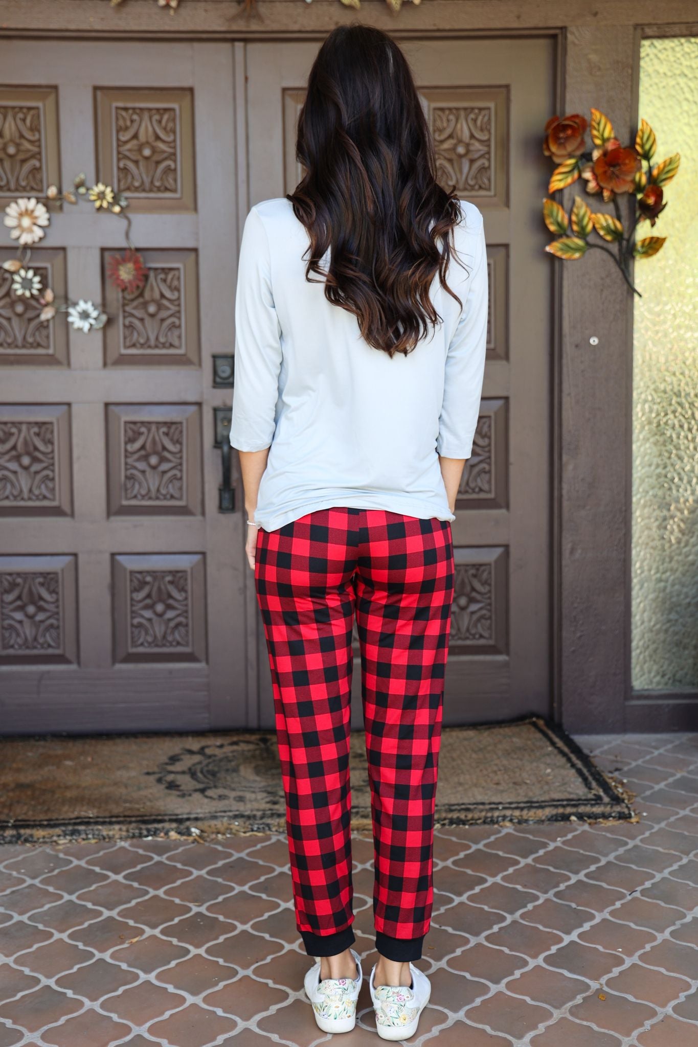 Amanda Blu & Co Christmas Gnome Naughty, Nice And I Can Explain Ladies Pajama Jogger Set-Sleepwear-Amanda Blu & Co-Deja Nu Boutique, Women's Fashion Boutique in Lampasas, Texas