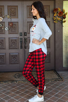 Amanda Blu & Co Christmas Gnome Naughty, Nice And I Can Explain Ladies Pajama Jogger Set-Sleepwear-Amanda Blu & Co-Deja Nu Boutique, Women's Fashion Boutique in Lampasas, Texas