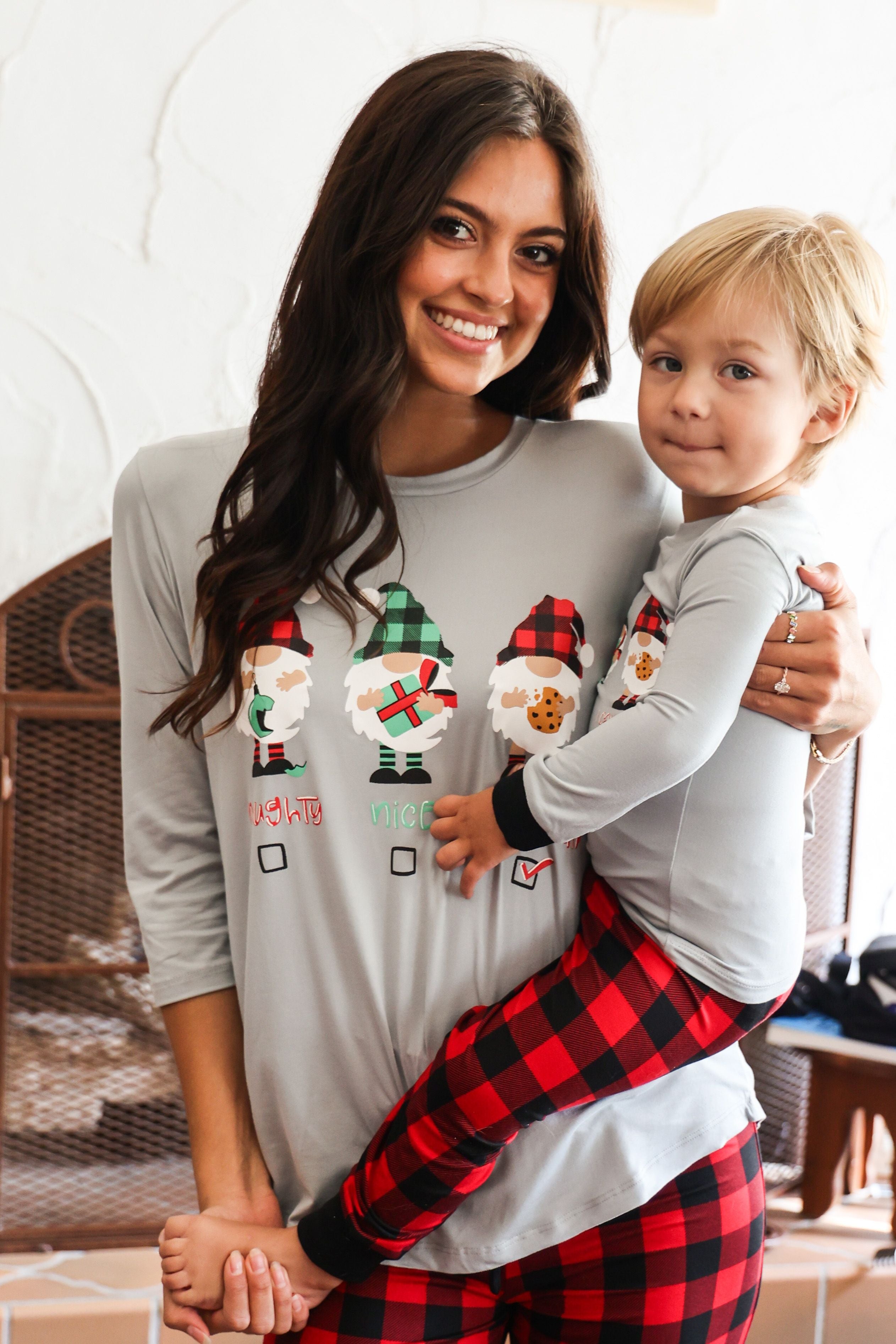 Amanda Blu & Co Christmas Gnome Naughty, Nice And I Can Explain Toddler Pajama Set-Sleepwear-Amanda Blu & Co-Deja Nu Boutique, Women's Fashion Boutique in Lampasas, Texas