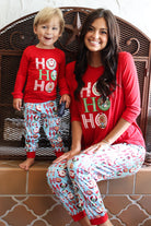 Amanda Blu & Co Christmas Ho Ho Ho Ladies Pajama Jogger Set-Sleepwear-Amanda Blu & Co-Deja Nu Boutique, Women's Fashion Boutique in Lampasas, Texas