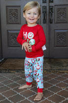 Amanda Blu & Co Christmas Ho Ho Ho Toddler Pajama Set-Sleepwear-Amanda Blu & Co-Deja Nu Boutique, Women's Fashion Boutique in Lampasas, Texas