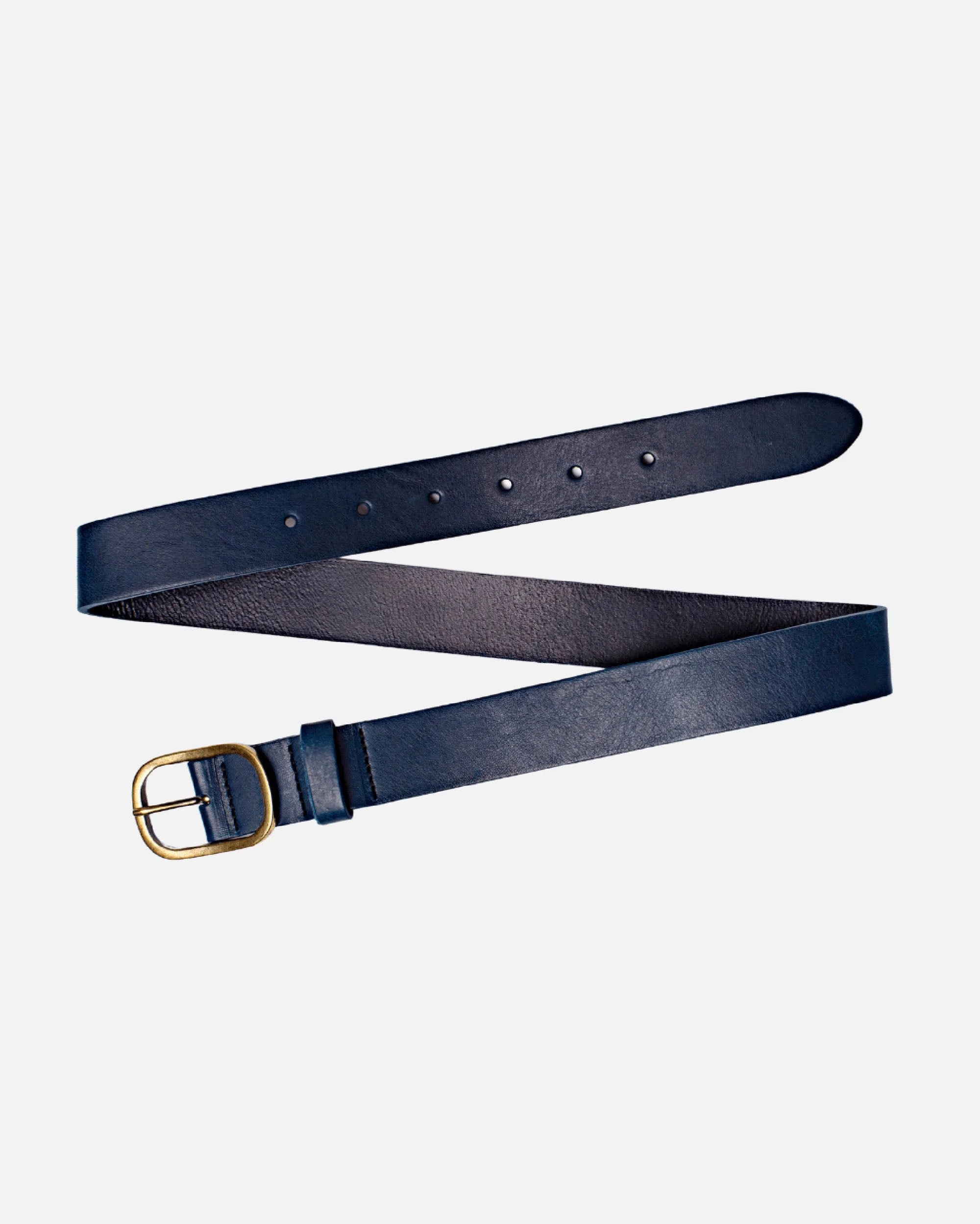 Amsterdam Heritage Marin Navy Statement Buckle Leather Belt-Belts-Amsterdam Heritage-Deja Nu Boutique, Women's Fashion Boutique in Lampasas, Texas