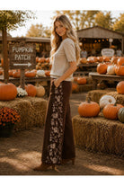 Apricot Scallop Neck & Sleeve Knit Tee in Stone-Tops-Apricot-Deja Nu Boutique, Women's Fashion Boutique in Lampasas, Texas