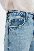 Bayeas Flora High Rise Wide Leg Embroidered Cuff Jeans-Jeans-Bayeas-Deja Nu Boutique, Women's Fashion Boutique in Lampasas, Texas
