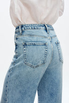 Bayeas Flora High Rise Wide Leg Embroidered Cuff Jeans-Jeans-Bayeas-Deja Nu Boutique, Women's Fashion Boutique in Lampasas, Texas