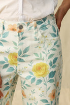 Bayeas Flora High Rise Wide Leg Jeans – Watercolor Bloom-Jeans-Bayeas-Deja Nu Boutique, Women's Fashion Boutique in Lampasas, Texas