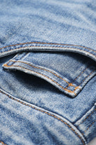 Bayeas High Rise Floral Embroidered Wide Leg Jeans in Medium Blue-Jeans-Bayeas-Deja Nu Boutique, Women's Fashion Boutique in Lampasas, Texas