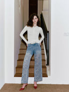 Bayeas Retro Light Blue Wide Leg Jeans-Jeans-Bayeas-Deja Nu Boutique, Women's Fashion Boutique in Lampasas, Texas