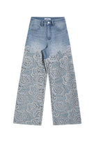 Bayeas Retro Light Blue Wide Leg Jeans-Jeans-Bayeas-Deja Nu Boutique, Women's Fashion Boutique in Lampasas, Texas