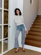 Bayeas Retro Light Blue Wide Leg Jeans-Jeans-Bayeas-Deja Nu Boutique, Women's Fashion Boutique in Lampasas, Texas