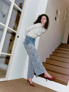 Bayeas Retro Light Blue Wide Leg Jeans-Jeans-Bayeas-Deja Nu Boutique, Women's Fashion Boutique in Lampasas, Texas