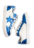 Belle Cher Metallic Royal Blue Star Sneakers Adults-Sneakers-Belle Cher-Deja Nu Boutique, Women's Fashion Boutique in Lampasas, Texas