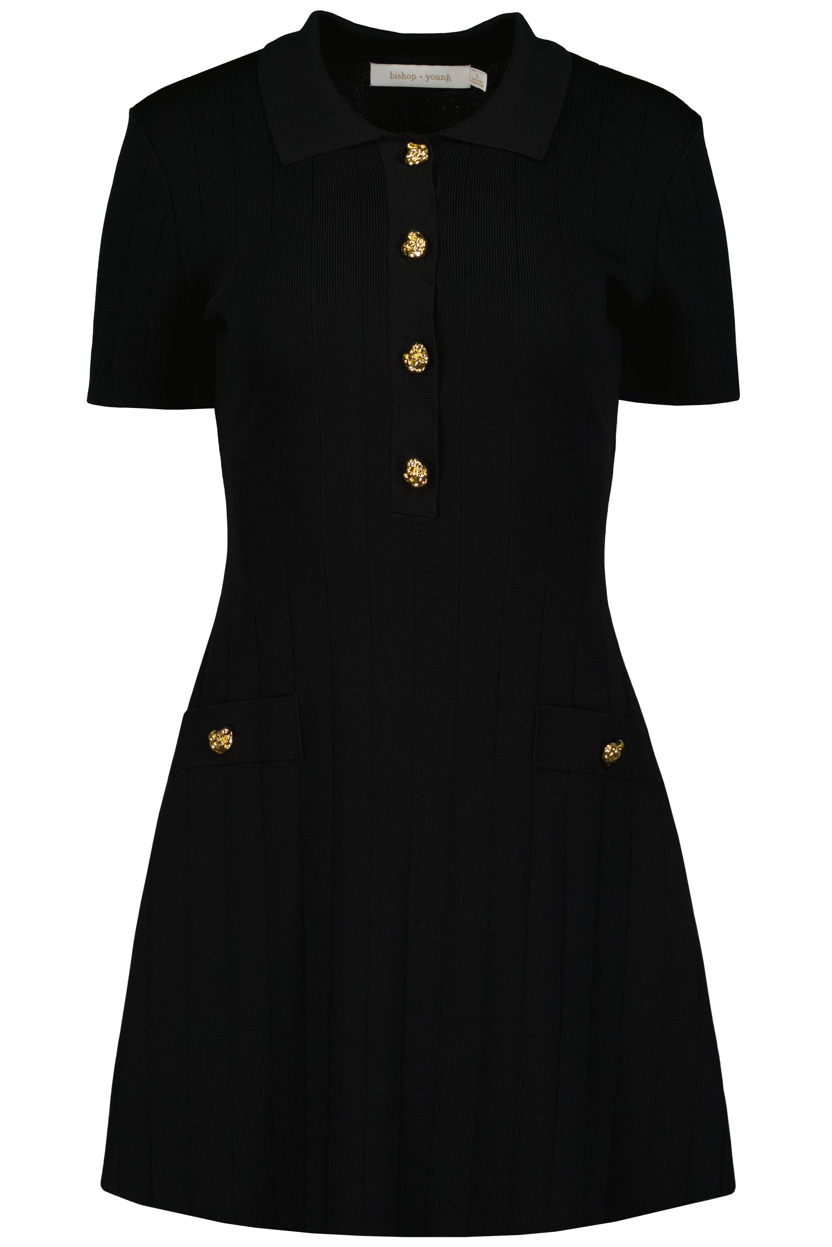 Bishop + Young Black Nicole Sweater Dress-mini dress-Bishop And Young-Deja Nu Boutique, Women's Fashion Boutique in Lampasas, Texas