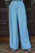 Bishop And Young Summer Royale Marbella Wide Leg Pant In Tencel-Bottoms-Bishop And Young-Deja Nu Boutique, Women's Fashion Boutique in Lampasas, Texas